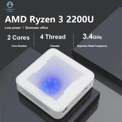 New Genmachine AMD Ryzen 3 2200U Up to 65W Mini PC DDR4 8G RAM NVME 25