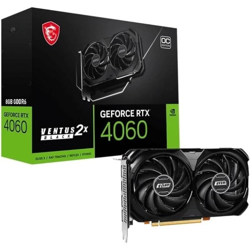 GeForce RTX 4060 Ventus 2X Black 8G OC Gaming Graphics Card - 8GB GDDR