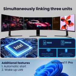 Gaming Mini PC Windows 11 Pro Intel Core i9 8950HK 16GB DDR4 1TB SSD W