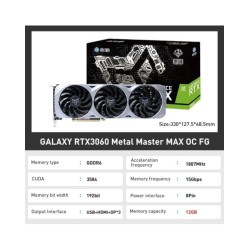 Delivery Fast GALAXY GeForce RTX 3060 Ti Metal Master 8GB OC FG GDDR6 