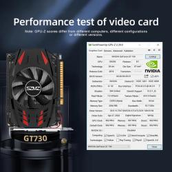 GT730 2GB Graphics Video Card 64bits HD Interface 902MHz DDR3 Display 