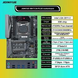 JGINYUE X99 motherboard kit Intel LGA 2011-3 With CPU xeon E5 2680 V4 