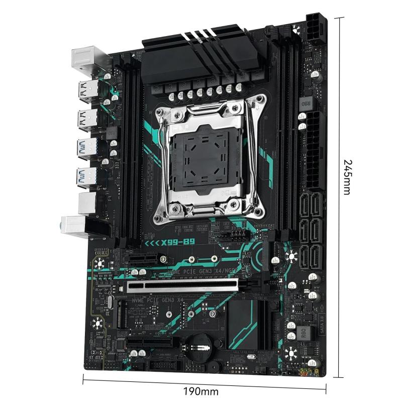 MACHINIST X99 Motherboard B9 LGA2011-3 Set + Intel Xeon E5 2660 V3 CPU