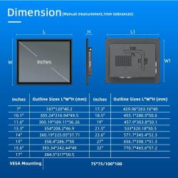 ZPC185-S111 18.5 Inch All in One Touch Screen Panel PC IP65 PCAP Ipc F