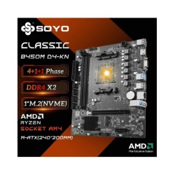SOYO New AMD Classic B450M Motherboard Dual-channel DDR4 Memory AM4 Mo