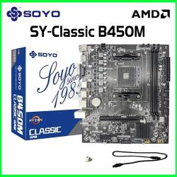 SOYO New AMD Classic B450M Motherboard Dual-channel DDR4 Memory AM4 Mo