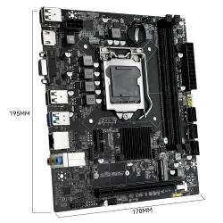 MACHINIST H110 Motherboard Supports LGA 1151 Intel Core CPU DDR4 RAM A
