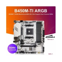 ARGB M-ATX Motherboard Classic AMD B450 4 DDR4 Memory AM4 Mainboard M.
