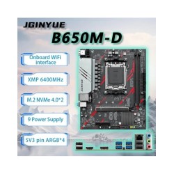 JGINYUE B650M-D AM5 Motherboard M-ATX support Ryzen5 8400F 8700G 7400F