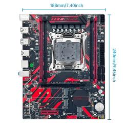 SOYO X99 DDR4 Red Game Motherboard Set with E5 2680 V4 LGA2011-3 2680v