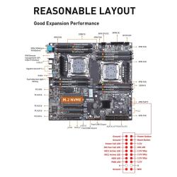 HUANANZHI X10X99 16D Dual CPU Server Motherboard Set LGA 2011-3 DDR4 E