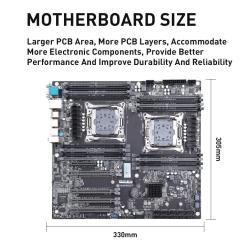 HUANANZHI X10X99 16D Dual CPU Server Motherboard Set LGA 2011-3 DDR4 E