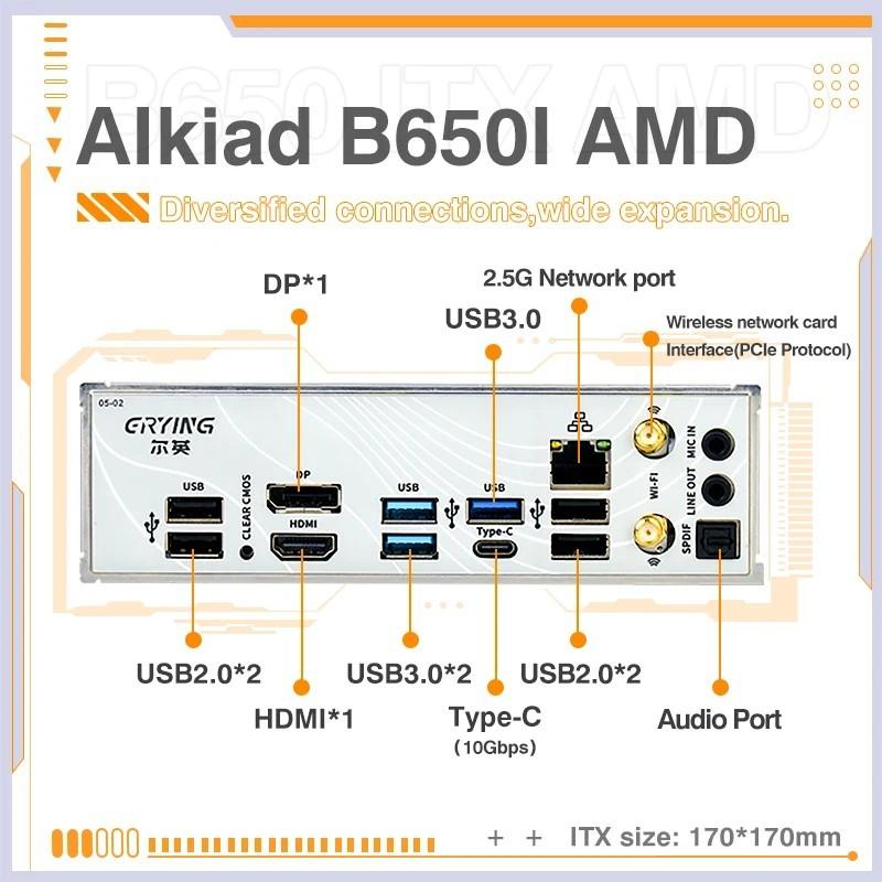 ERYING AM5 Motherboard supports AMD Ryzen 7000 series CPU processors D