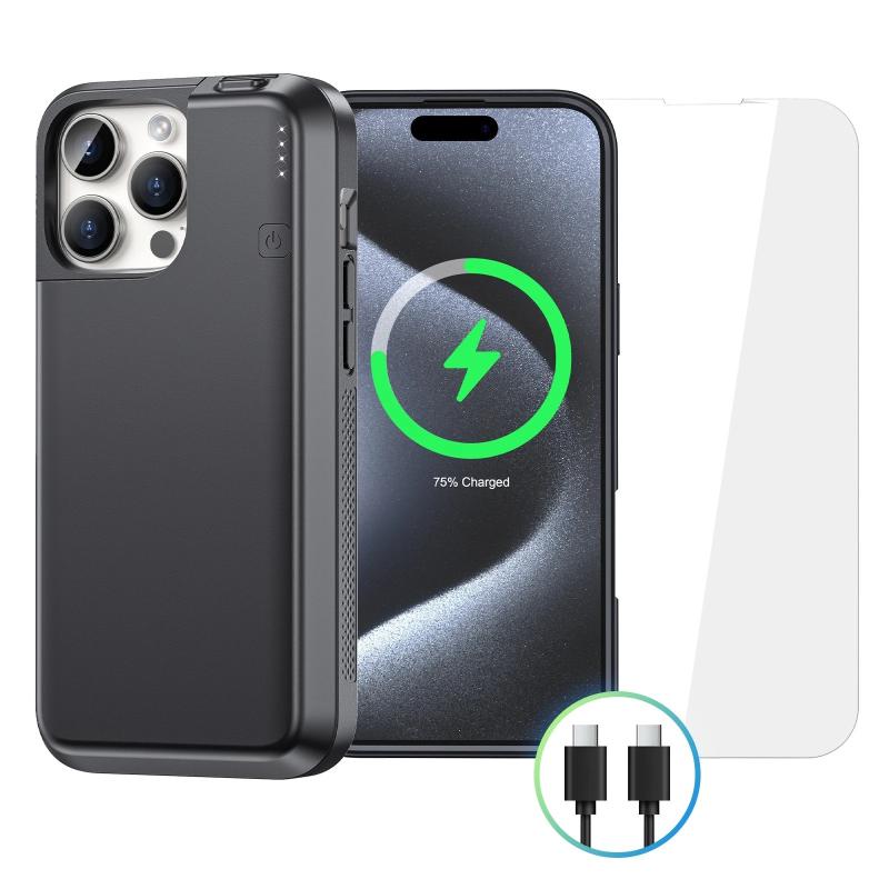 NEWDERY Battery Case for iPhone 16 Pro Max 8000mAh USB-C Portable Powe