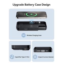 NEWDERY Battery Case for iPhone 16 Pro Max 8000mAh USB-C Portable Powe