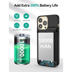 NEWDERY Battery Case for iPhone 13/13 Pro/13 Pro Max Travel Emergency 