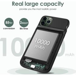 NEWDERY 10000mAh Battery Case for iPhone 11 Pro Max Portable Protectiv
