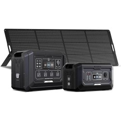 3072Wh Mega 1 Power Station Kit with B2 Extra Battery & 240W Panel Inc