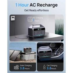 Portable Power Station 600W–576Wh LiFePO4 Battery/1 Hour Fast Charging
