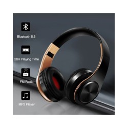 HIFI Stereo Earphones Bluetooth Headphone Music Headset FM and Support