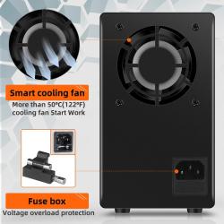 KUAIQU DC Power Supply Variable 30V 10A Adjustable Switching Regulated