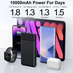 Portable Charger Power Bank 10000mAh, PD 22.5W Battery Pack, Slim Desi