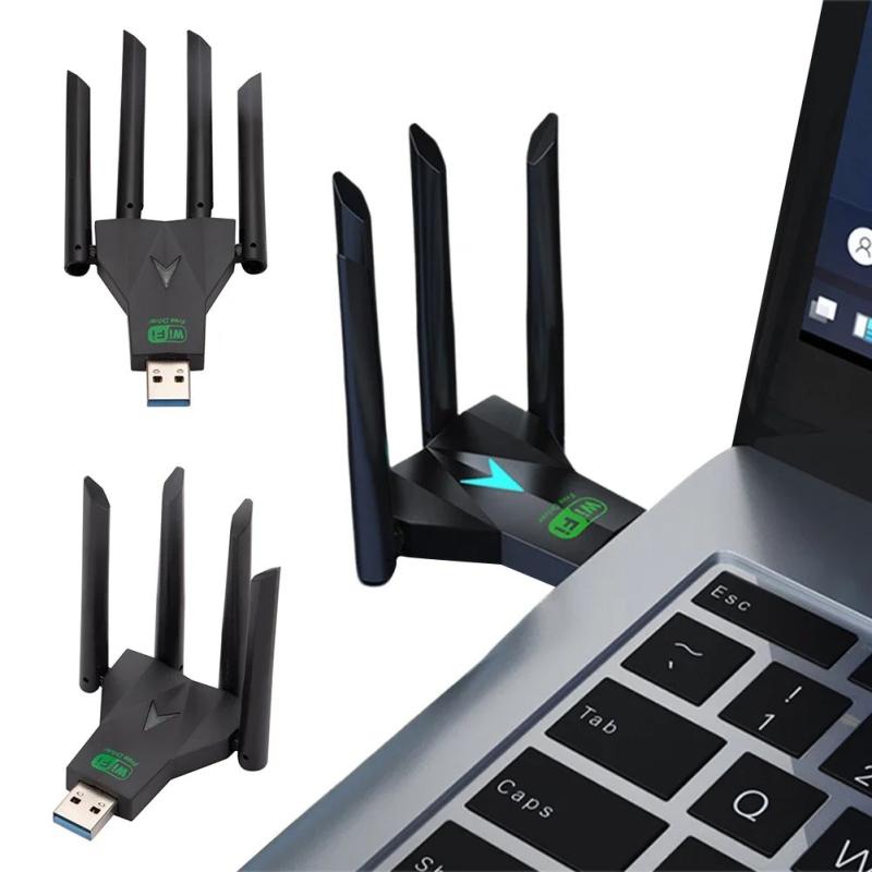 1300Mbps Wireless Network Card Dual Band 2.4/5.8Ghz USB 3.0 WiFi USB A