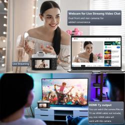 75MP Digital Camera for Photography & Video, 4K VloggingCamera with 3i