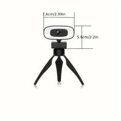 4k webcam with light, ultra hd webcam for streaming games, video calls