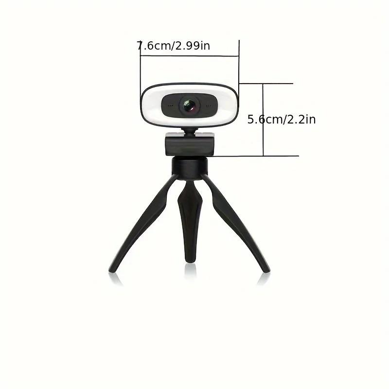 4k webcam with light, ultra hd webcam for streaming games, video calls