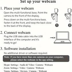 4k webcam with light, ultra hd webcam for streaming games, video calls