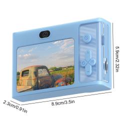 2.4 Inch Kids Digital Camera 1080P 48MP Retro Students Camera 8 X Zoom