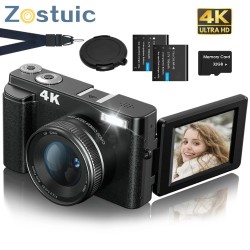 ZOSTUIC 4K Digital Camera for Photography Autofocus 48MP Vlogging Came