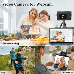 ZOSTUIC 4K Digital Camera for Photography Autofocus 48MP Vlogging Came