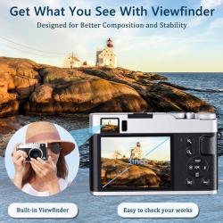 ZOSTUIC 4K Digital Camera, Autofocus 48MP Vlogging Camera, 16X Digital