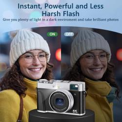 ZOSTUIC 4K Digital Camera, Autofocus 48MP Vlogging Camera, 16X Digital