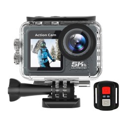 5K 4K 60FPS Action Video Cam Anti-shake WIFI Sports DV Cam Dual Screen