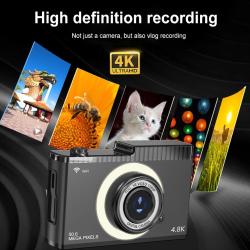 4K FHD 50MP Digital Camera Auto Focus Camera 16X Zoom WIFI Video Camco