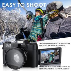 NBD 4K Digital Camera Video Camcorder 48MP Cameras for Photography,Vlo