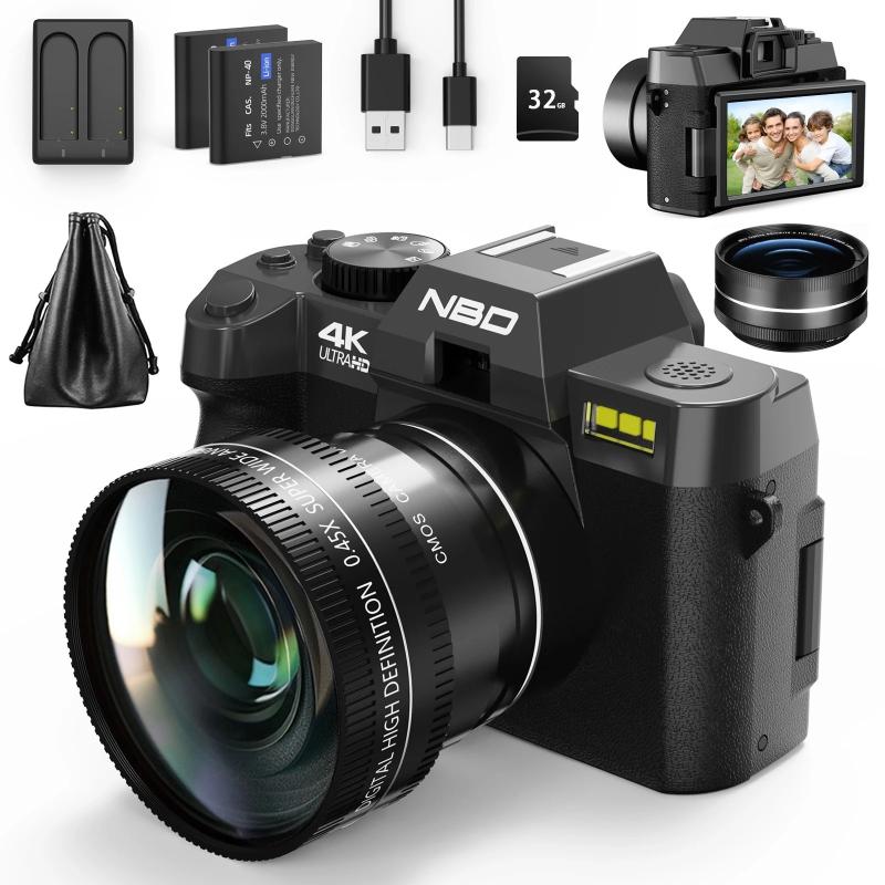 NBD Digital Camera 4K 48MP Autofocus Camera WiFi Photography Support N