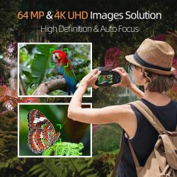 Digital Camera 4K 64MP 16X flip camera suitable for YouTube, suitable 