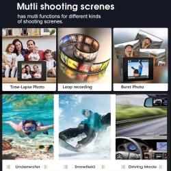 4K Action Camera A1 Ultra HD WiFi 12MP 2" LCD 30M Waterproof 170D Remo