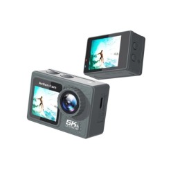 5K 4K 60FPS Action Camera Waterproof Dual Screen WiFi Sport Cam with R