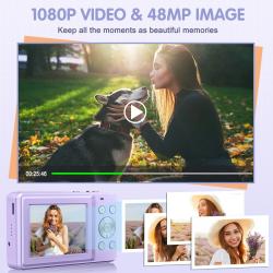 ZOSTUIC Digital Camera, FHD 1080P Camera, Digital Point and Shoot Came