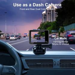 Action Camera 5K 4K60FPS EIS Wi-Fi Dual Screen 170D 2.0 Inch Touch Scr