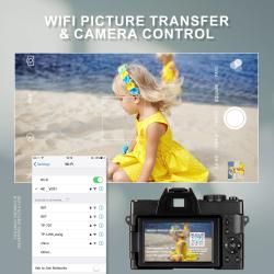 NBD Compact Digital Photography Camera 4K WIFI Web Cam Vintage Vlog Vi