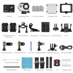 4K Action Camera Ultra HD WiFi 2.0-inch Screen 30M Waterproof Sports V