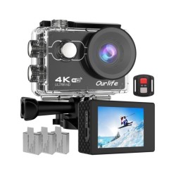 4K Action Camera Ultra HD WiFi 2.0-inch Screen 30M Waterproof Sports V