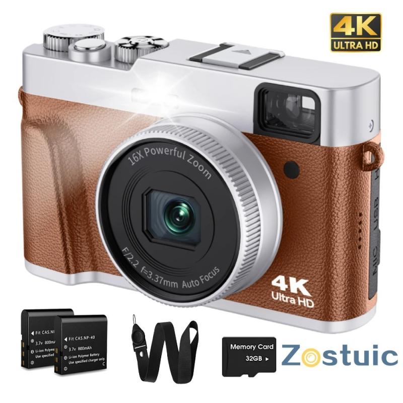 ZOSTUIC 4K Digital Camera, Photography Autofocus 48MP Vlogging Camera,