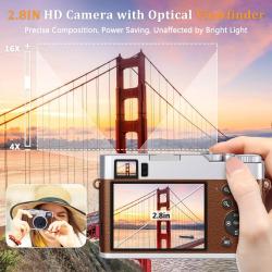ZOSTUIC 4K Digital Camera, Photography Autofocus 48MP Vlogging Camera,
